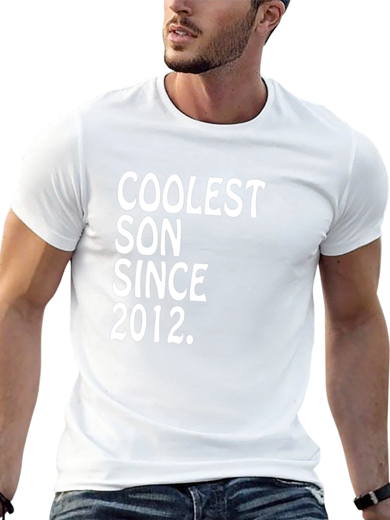 Coolest Son Since 2012 Black Graphic Tee