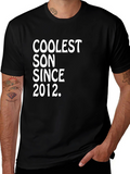 Coolest Son Since 2012 Black Graphic Tee