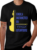 Easily Distracted by Violin T-Shirt