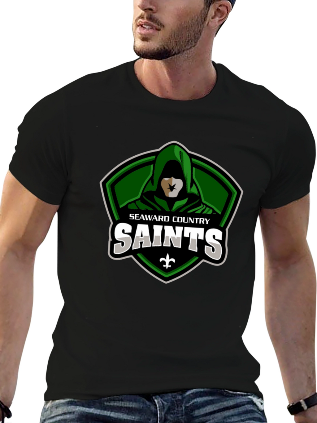 Seaward Country Saints T-Shirt - Black