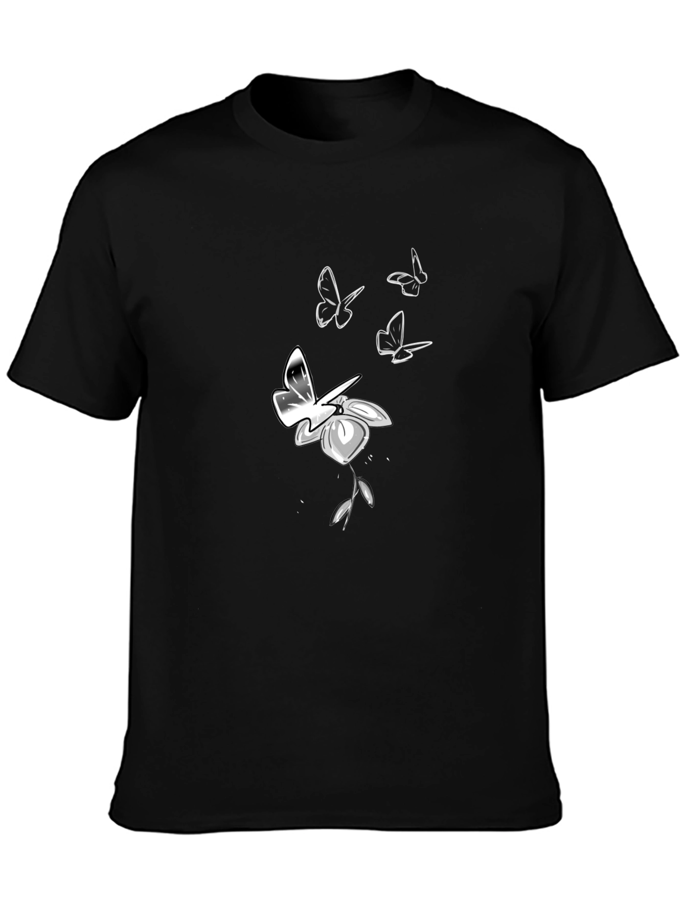 Butterfly & Flower Graphic Tee