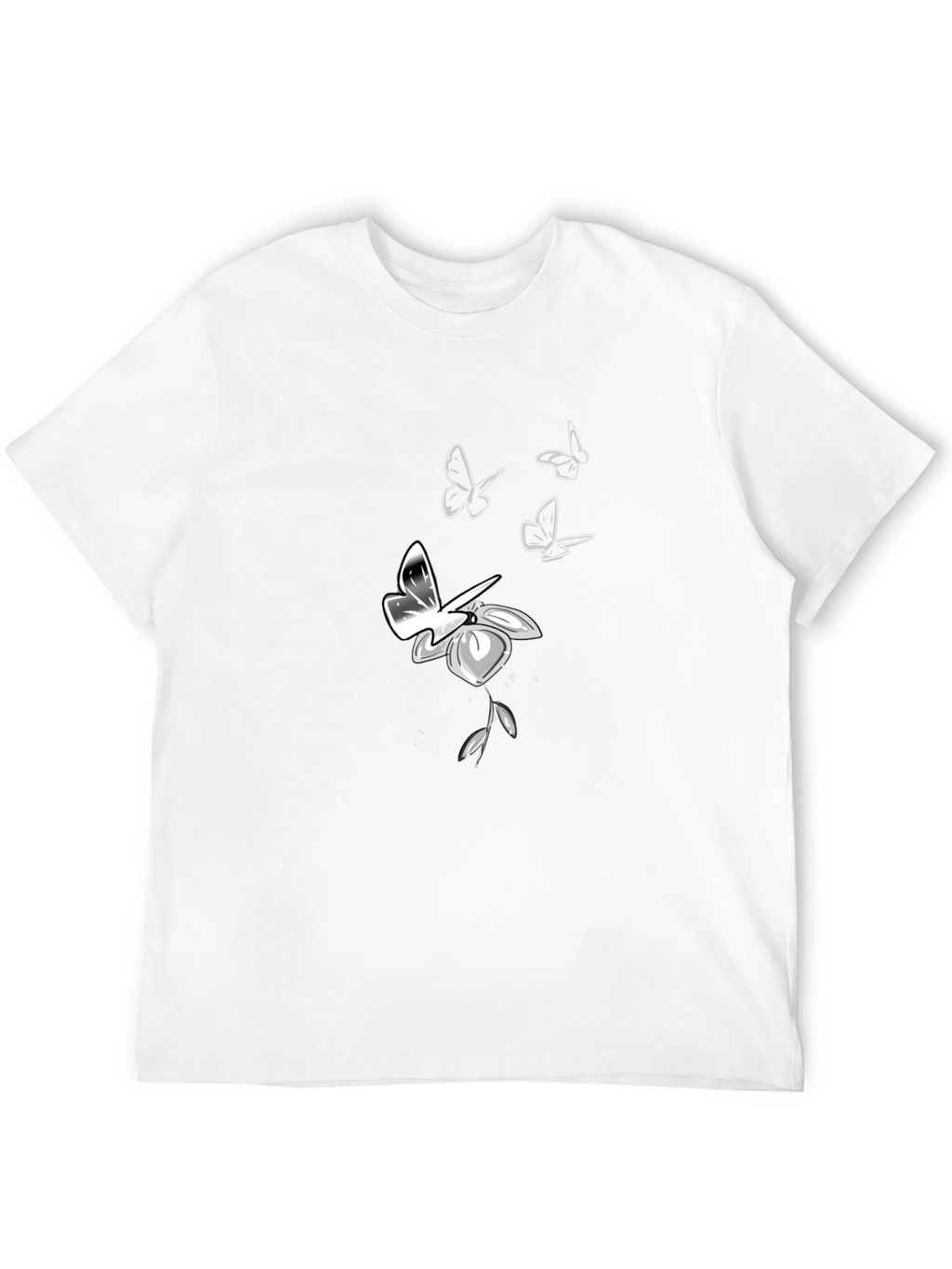 Butterfly & Flower Graphic Tee