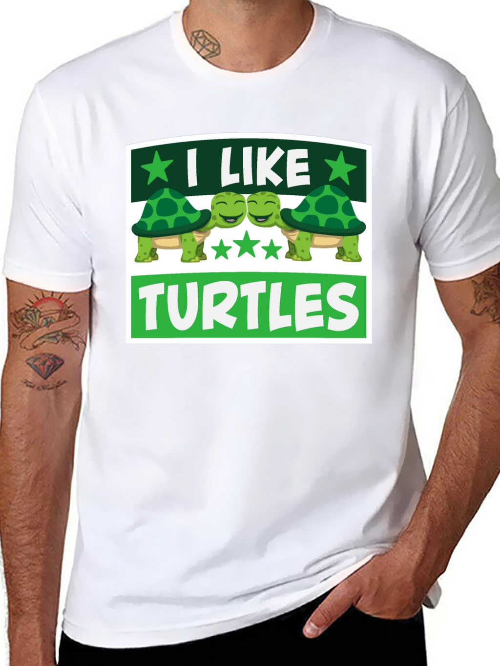 I Like Turtles Graphic T-Shirt