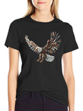 Eagle Stone Art Graphic T-Shirt