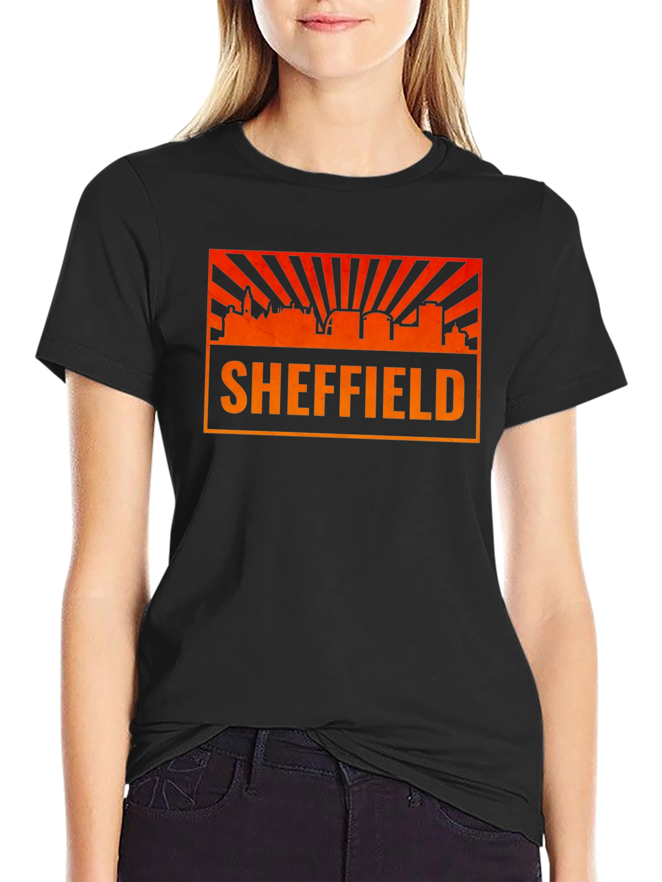 Sheffield Skyline Graphic Tee - Cityscape T-Shirt