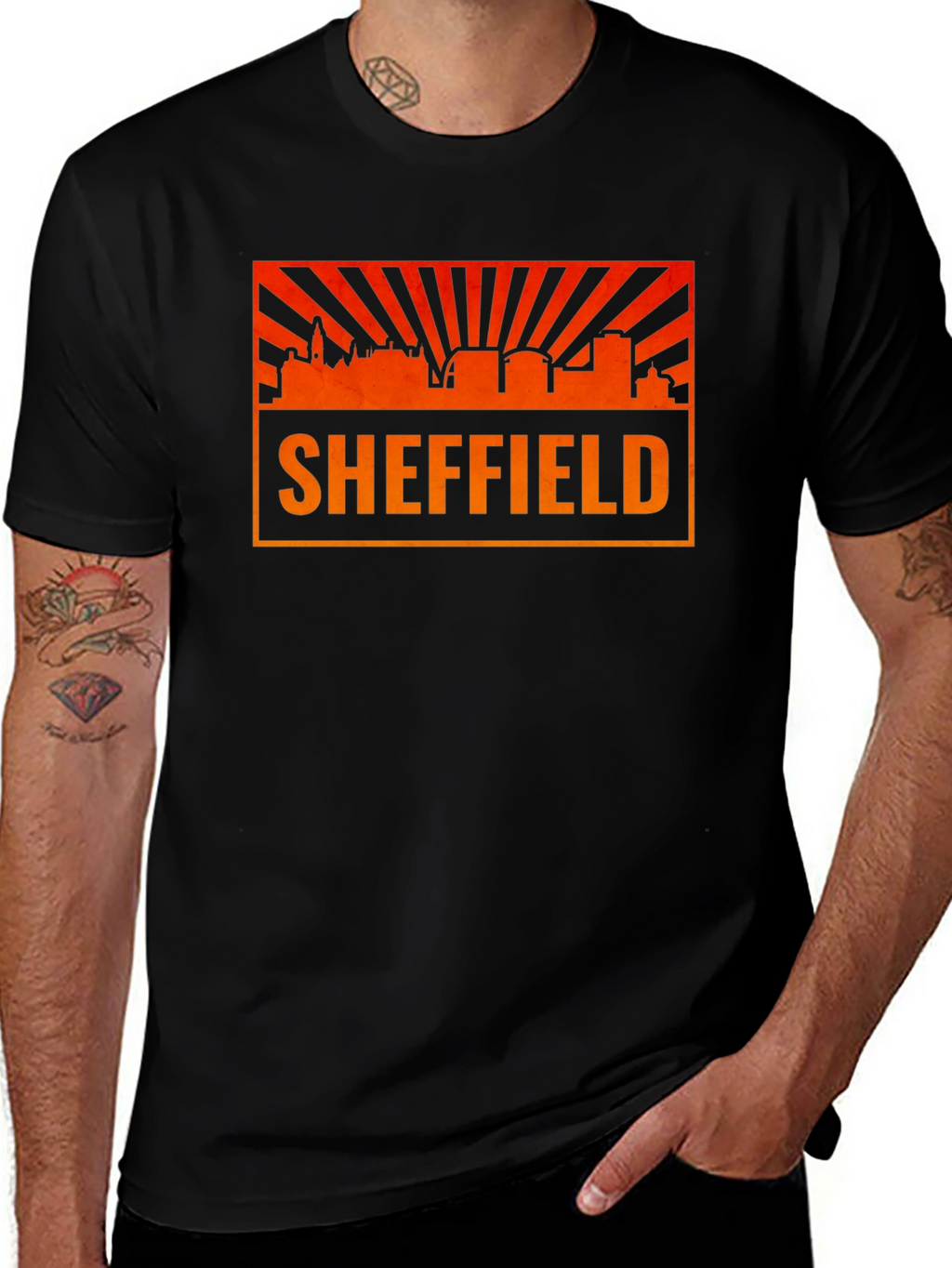 Sheffield Skyline Graphic Tee - Cityscape T-Shirt