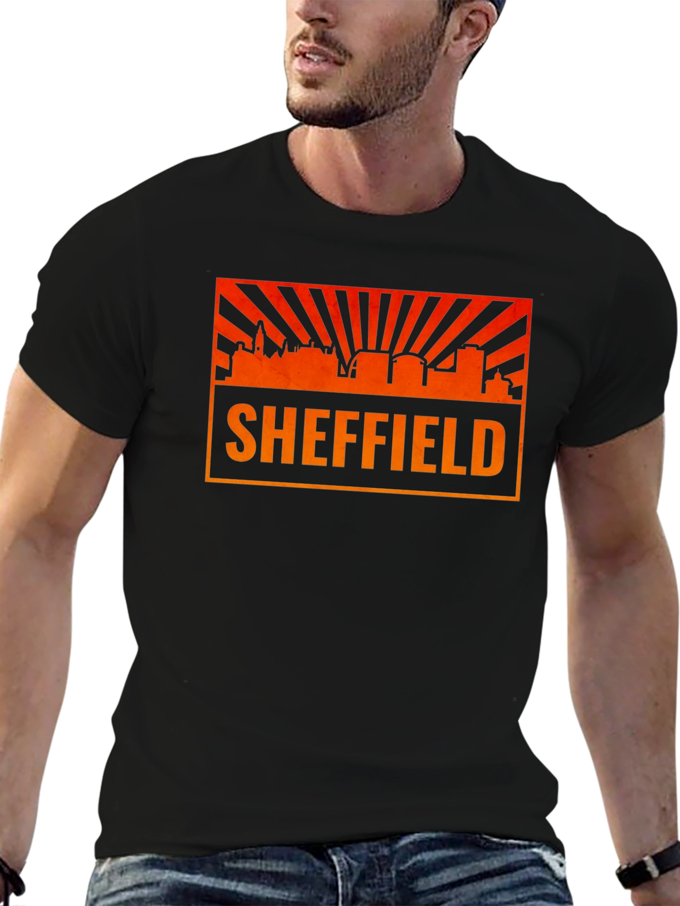 Sheffield Skyline Graphic Tee - Cityscape T-Shirt