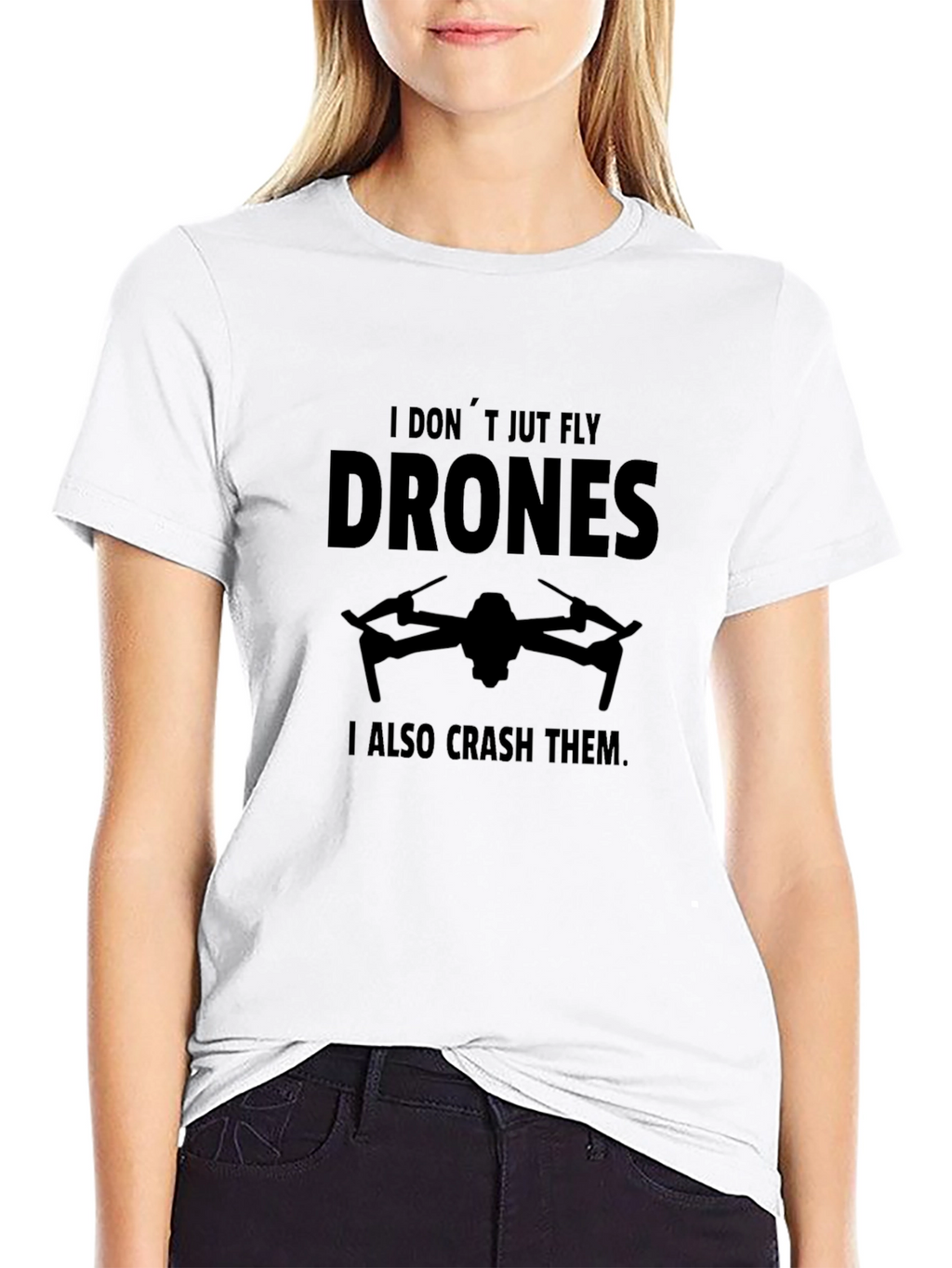 Drone Pilot Funny T-Shirt - Fly & Crash