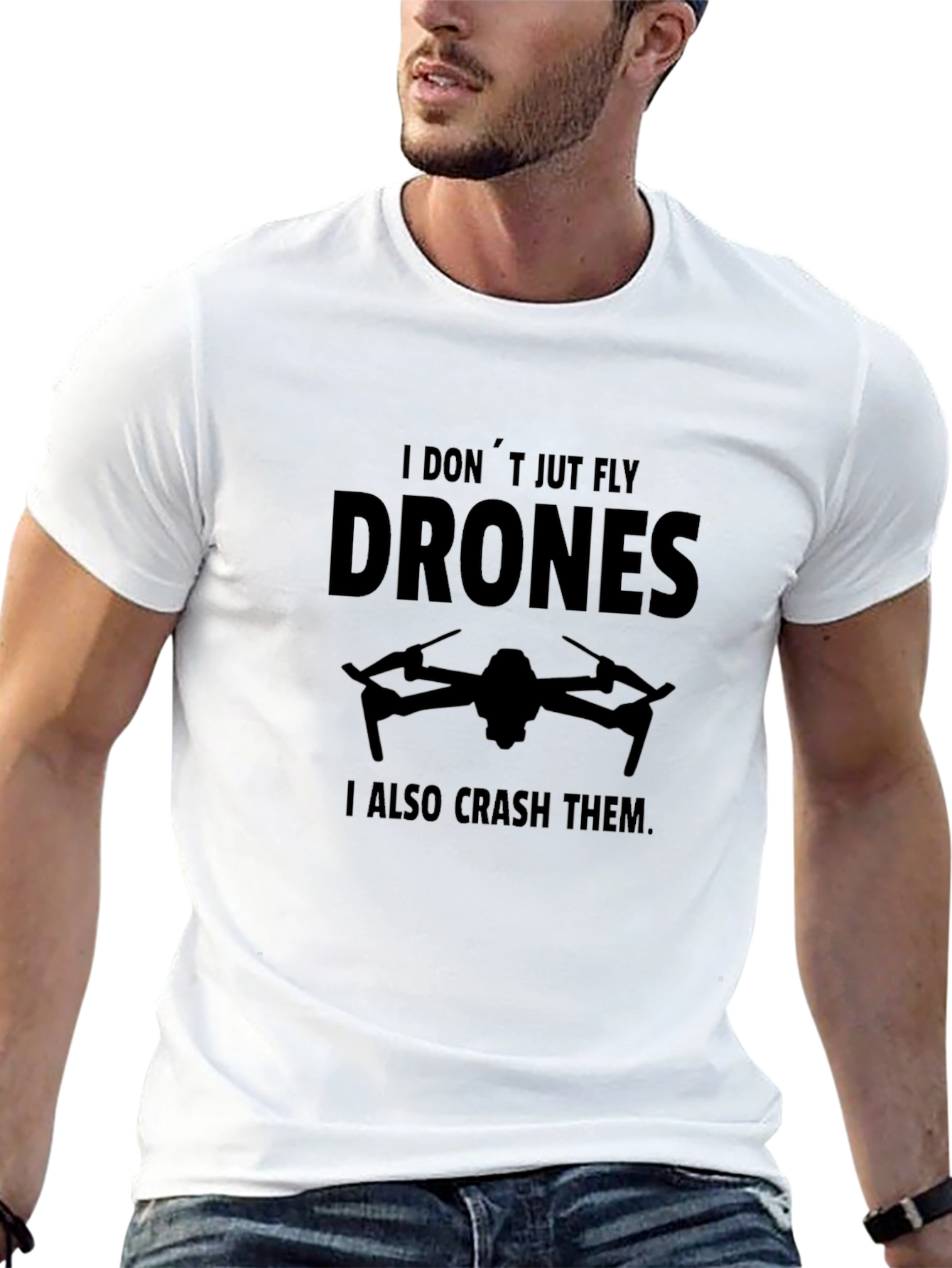 Drone Pilot Funny T-Shirt - Fly & Crash