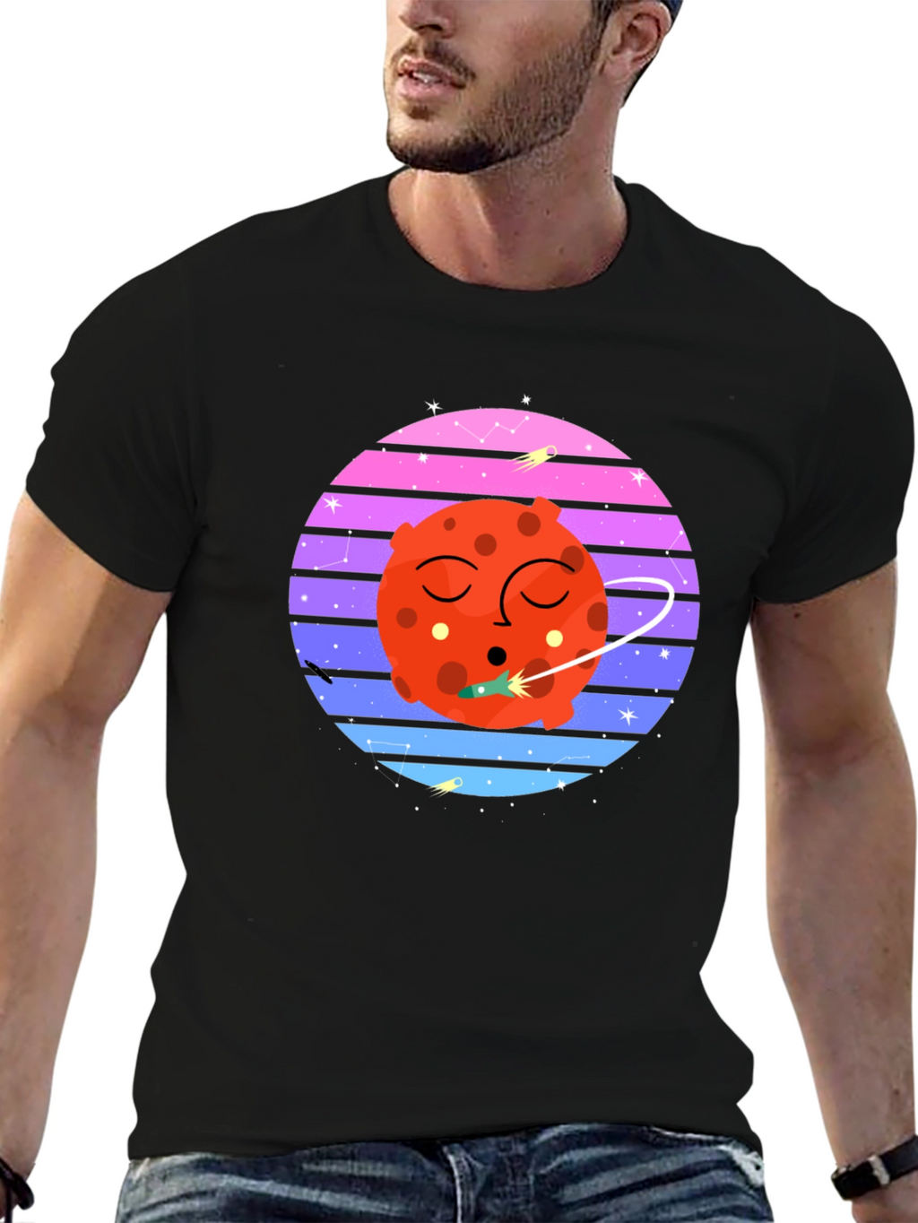 Retro Space Mars T-Shirt