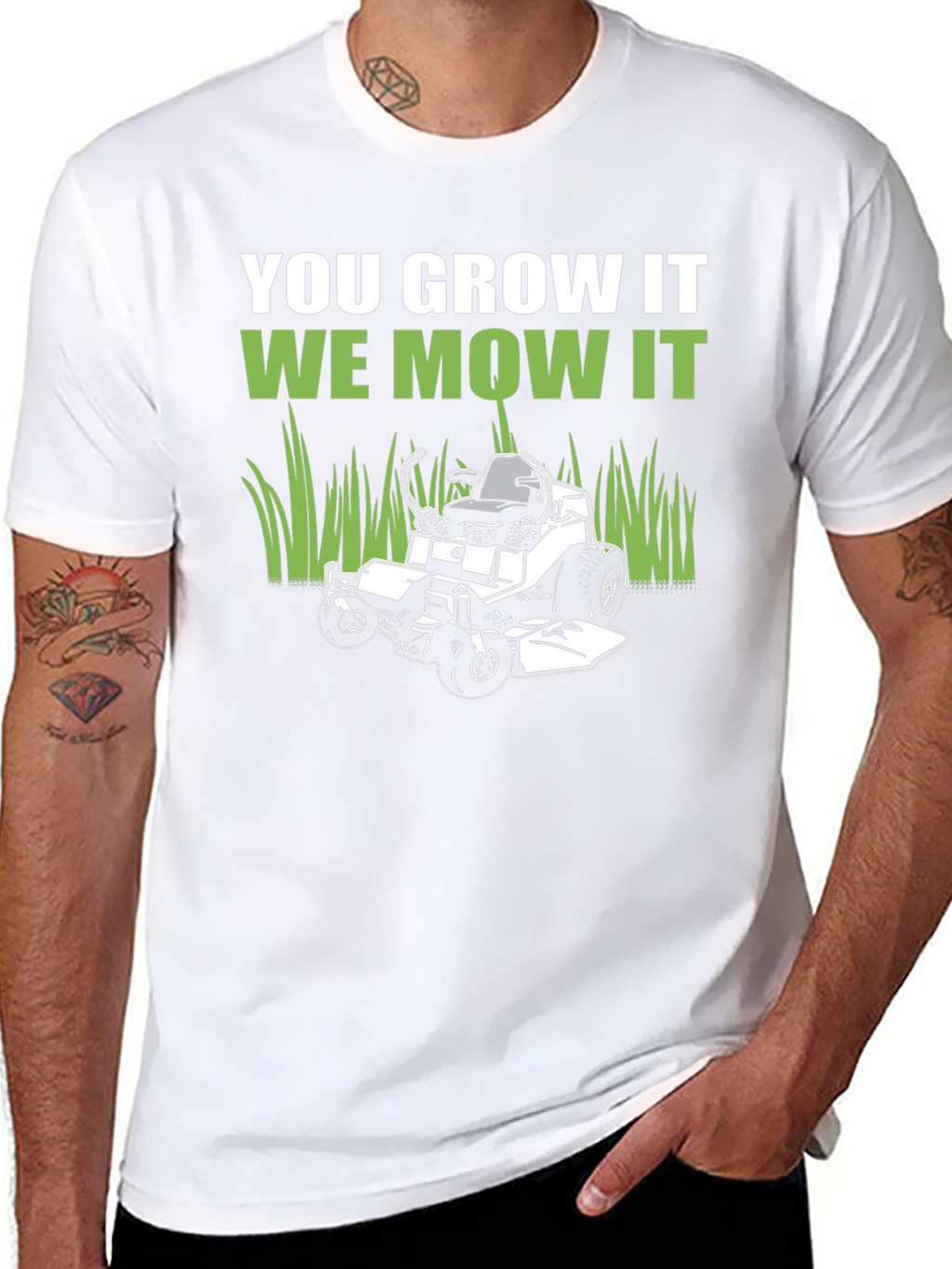 You Grow It We Mow It Graphic Tee