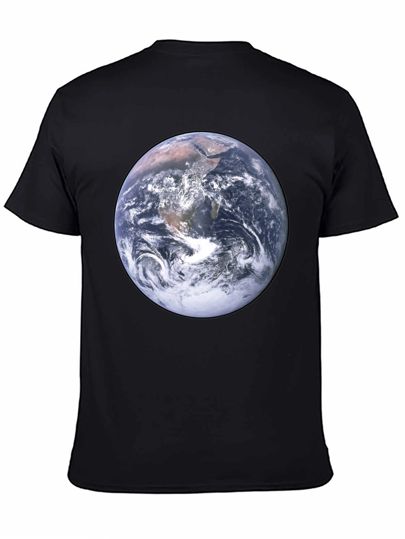 Earth Graphic Tee - Mens Black Short Sleeve T-Shirt