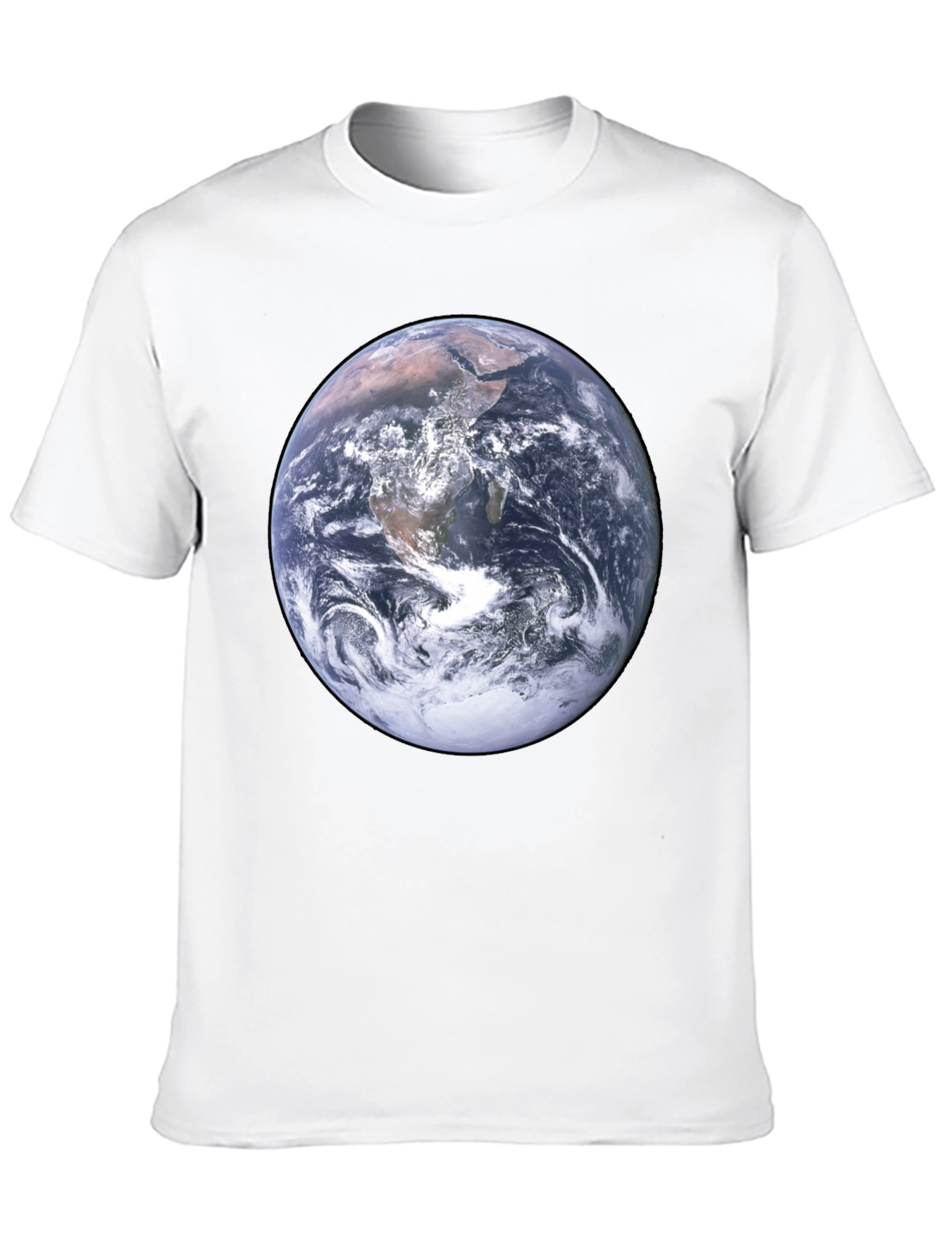 Earth Graphic Tee - Mens Black Short Sleeve T-Shirt