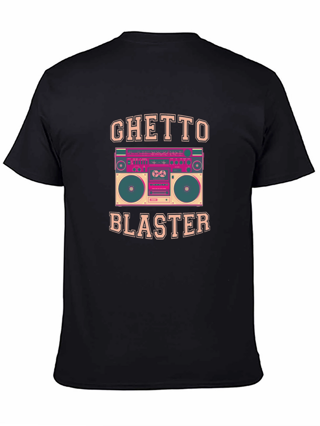 Ghetto Blaster Retro Boombox Graphic Tee