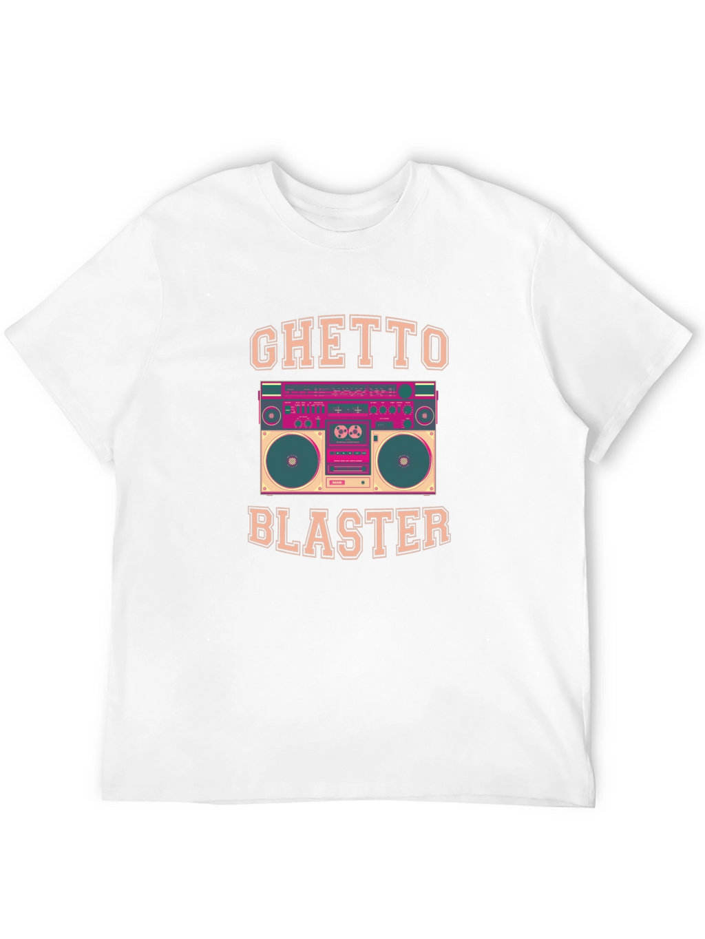 Ghetto Blaster Retro Boombox Graphic Tee