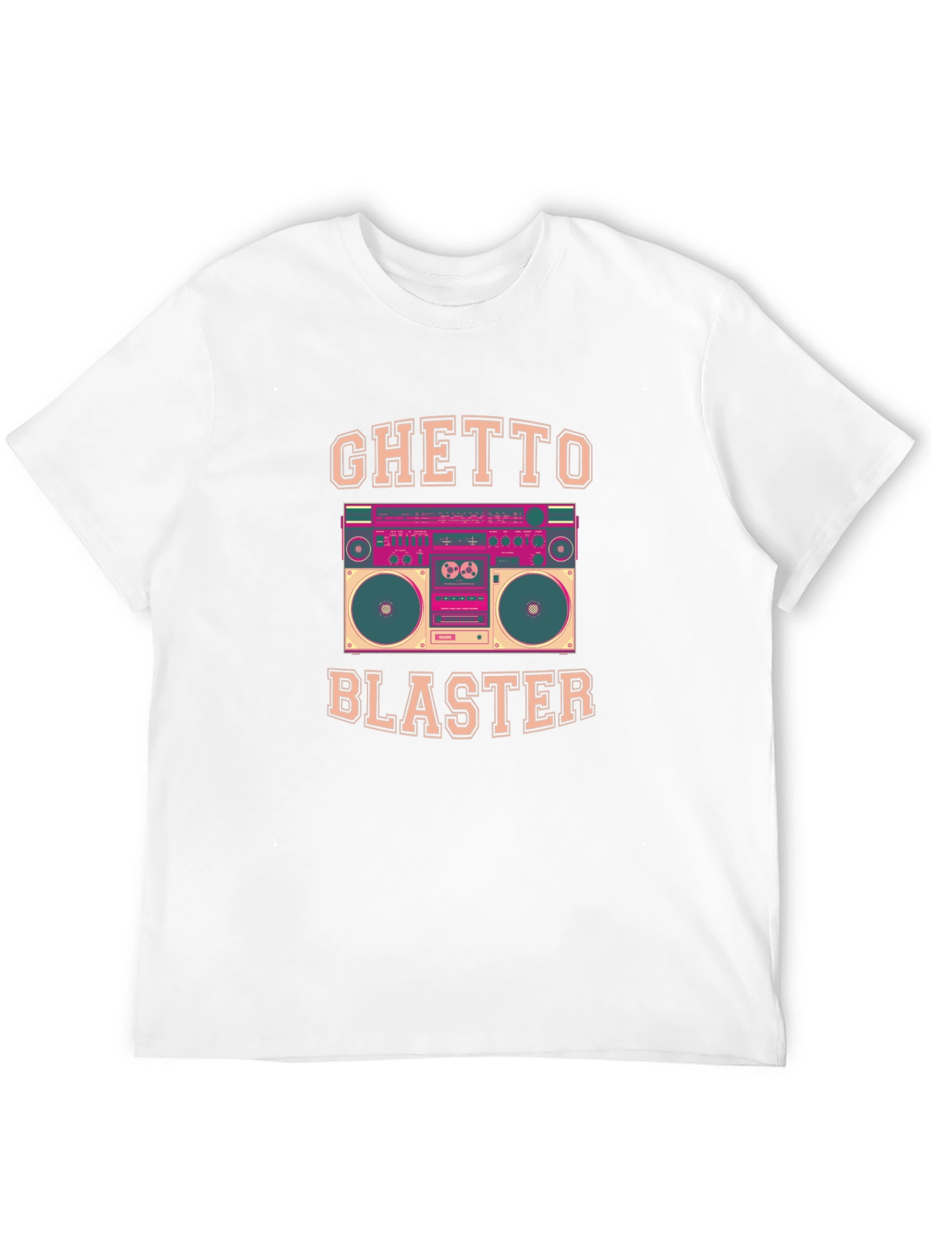 Ghetto Blaster Retro Boombox Graphic Tee