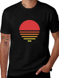 Retro Sunset Graphic Tee - Stylish Comfort