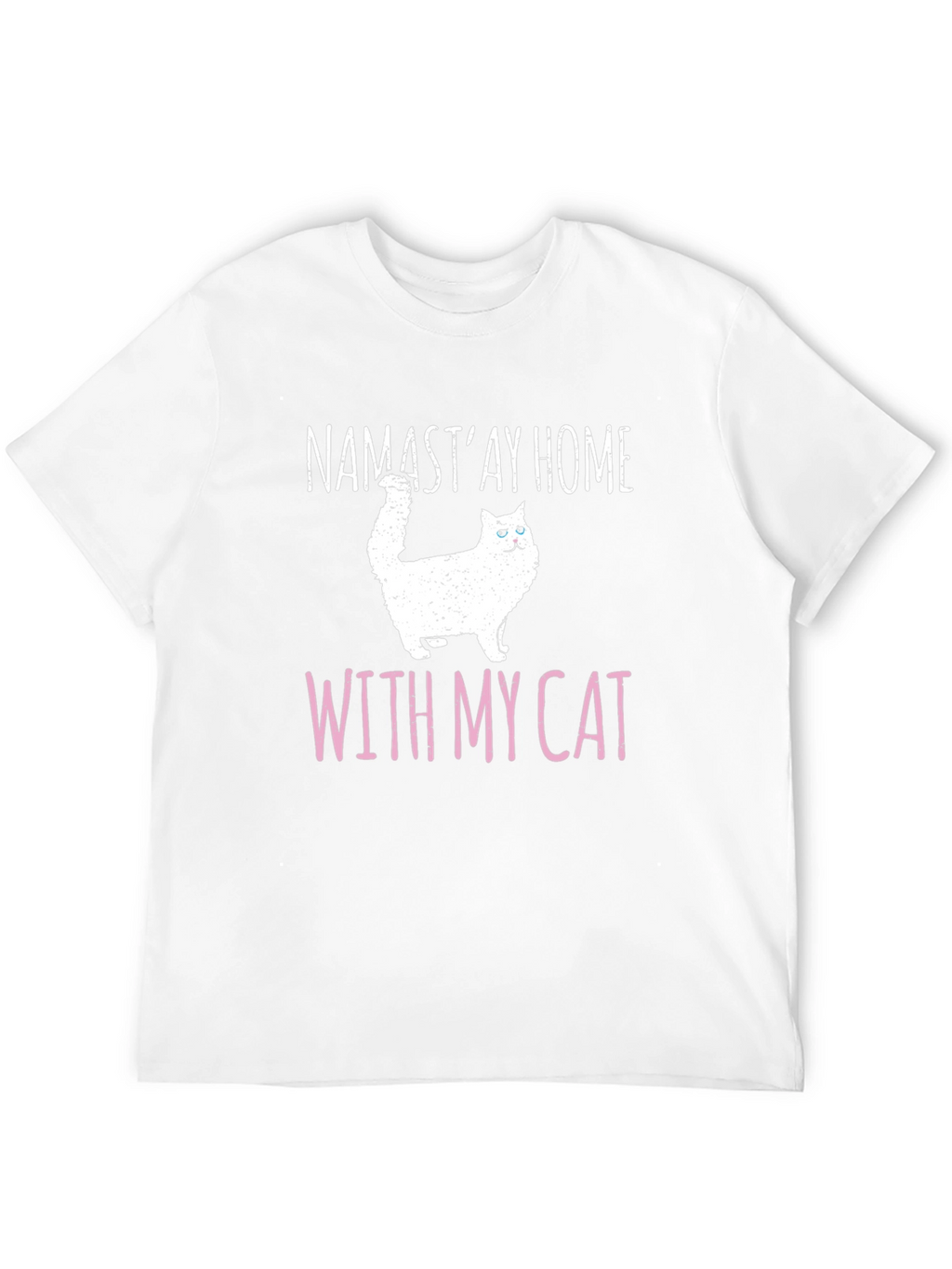 Namastay Home With My Cat T-Shirt