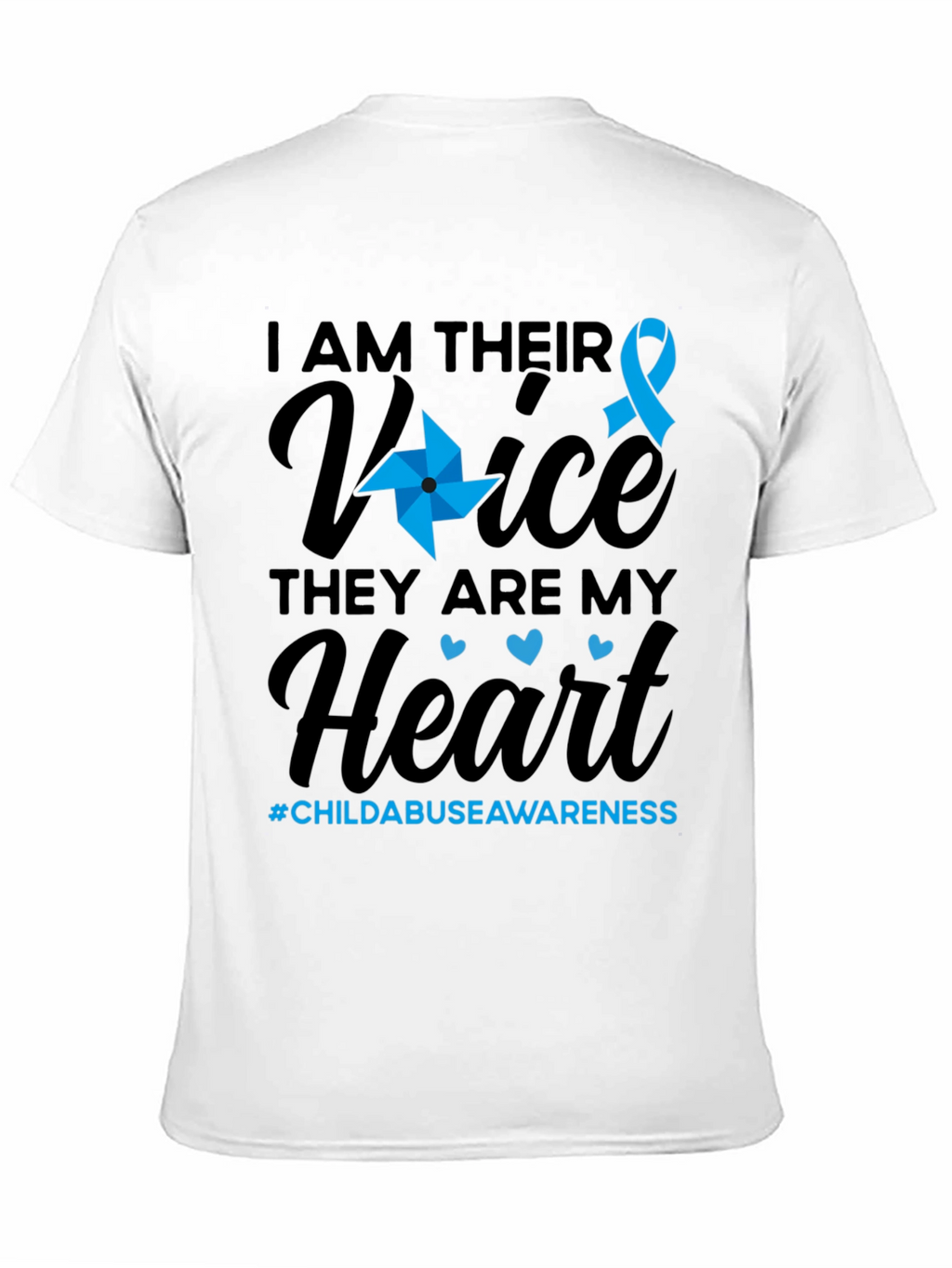 Child Abuse Awareness T-Shirt - I Am Their Voice