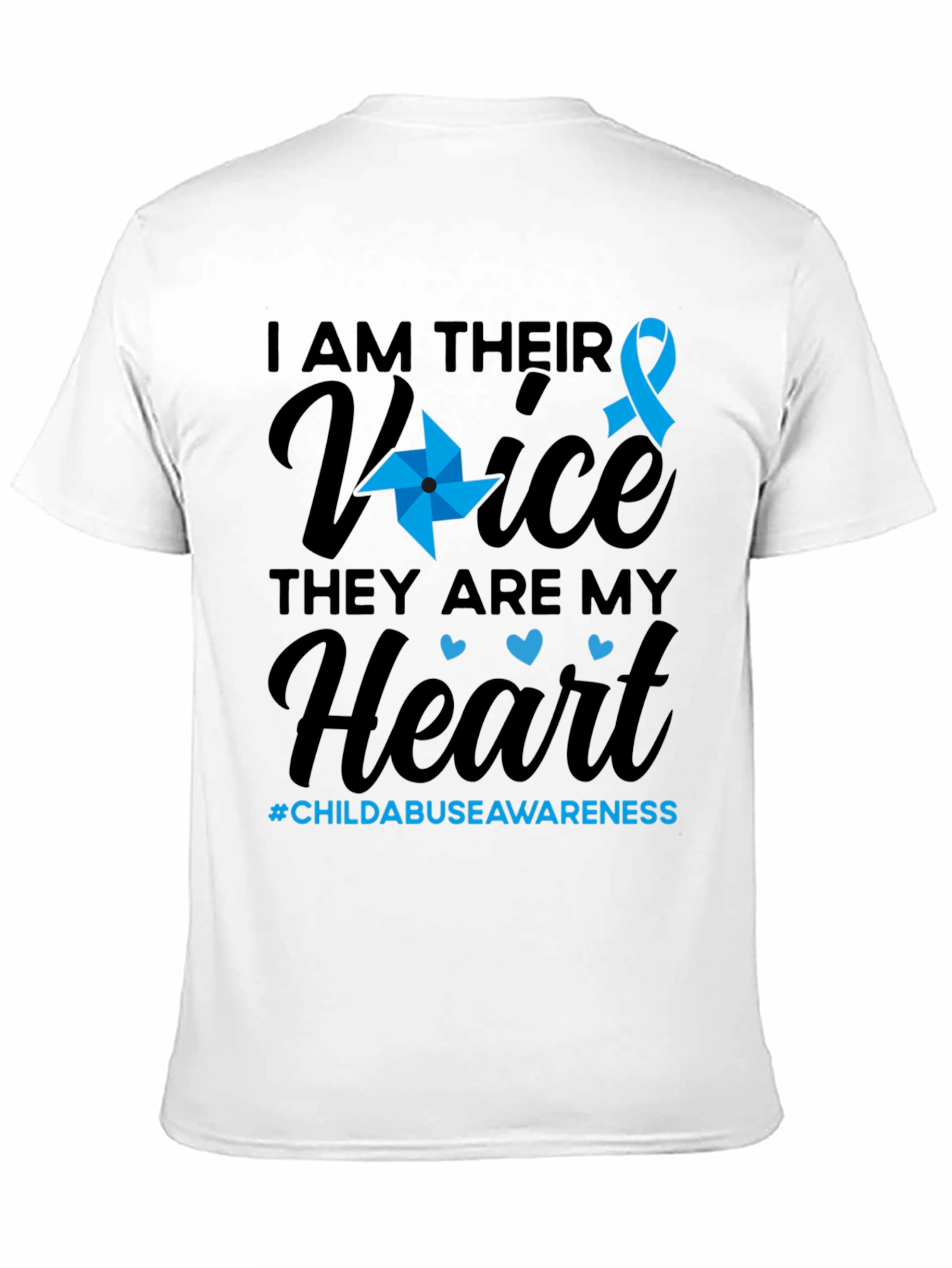 Child Abuse Awareness T-Shirt - I Am Their Voice