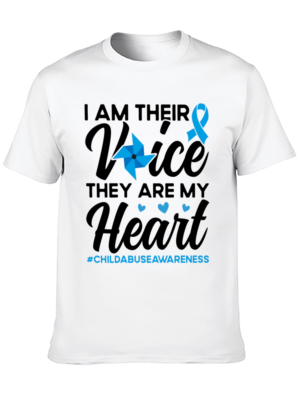Child Abuse Awareness T-Shirt - I Am Their Voice