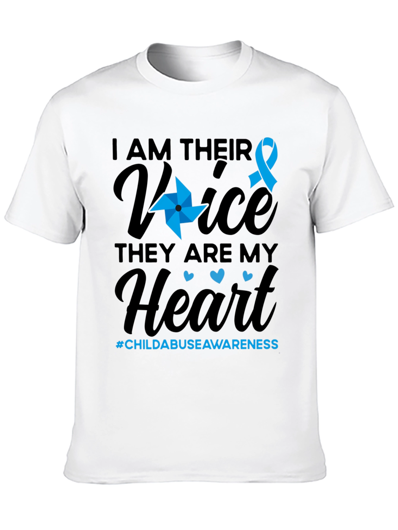 Child Abuse Awareness T-Shirt - I Am Their Voice
