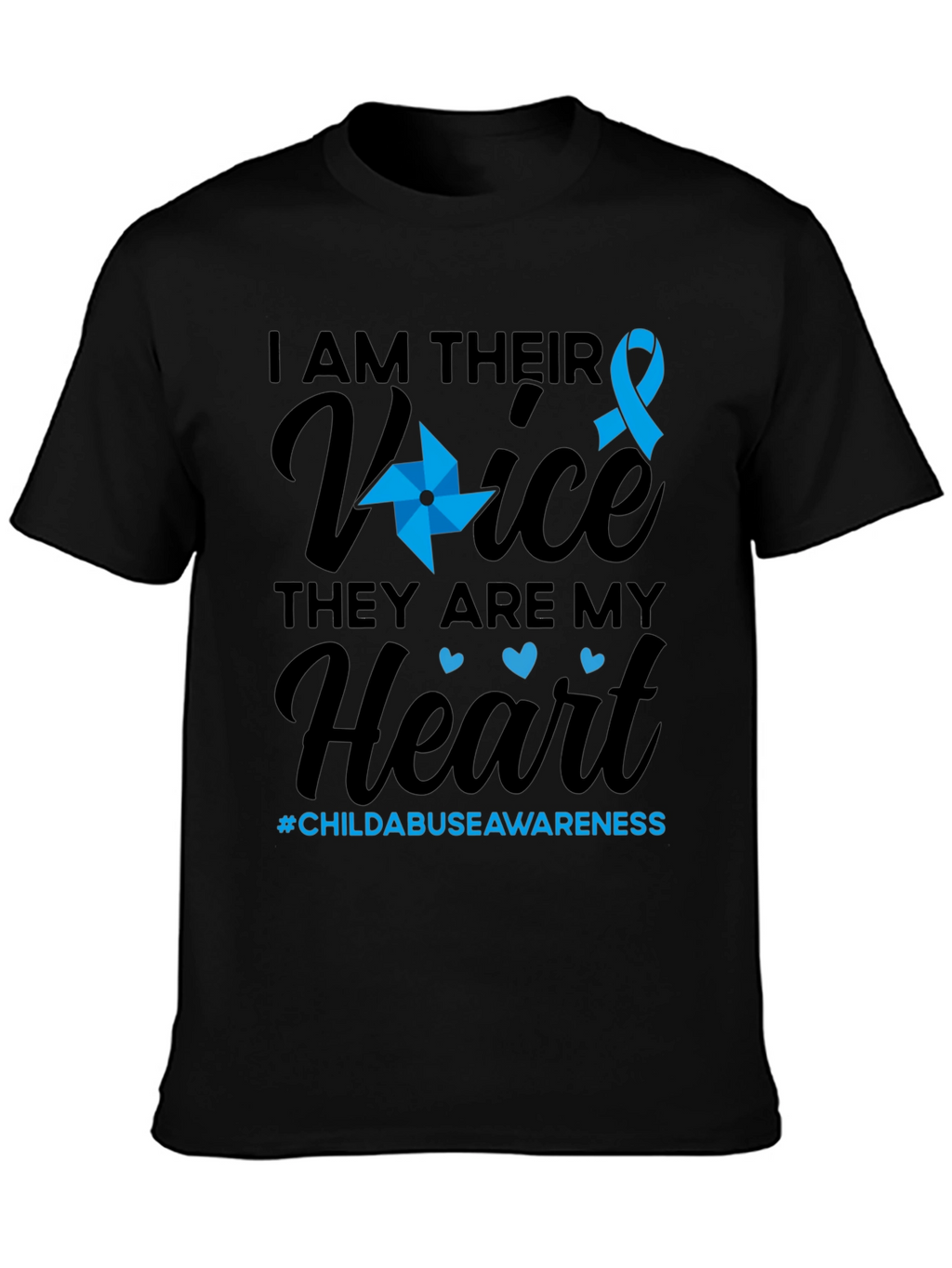 Child Abuse Awareness T-Shirt - I Am Their Voice