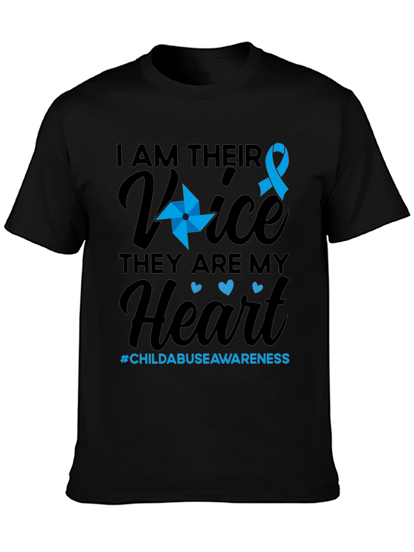 Child Abuse Awareness T-Shirt - I Am Their Voice