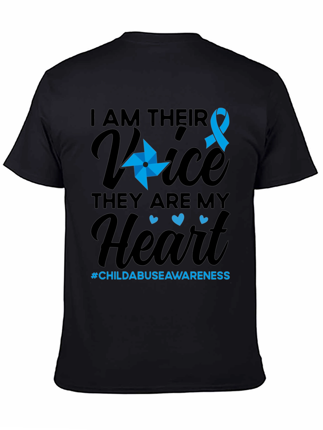 Child Abuse Awareness T-Shirt - I Am Their Voice