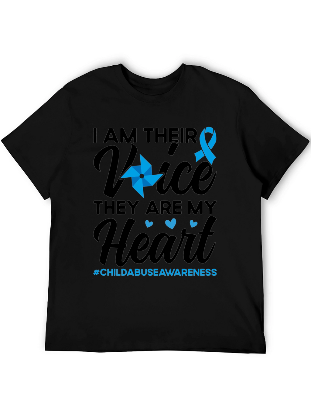 Child Abuse Awareness T-Shirt - I Am Their Voice