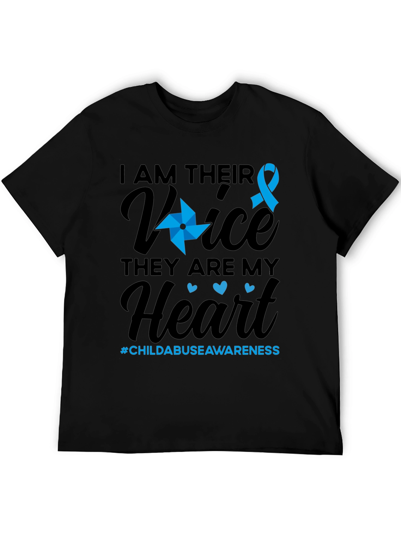 Child Abuse Awareness T-Shirt - I Am Their Voice