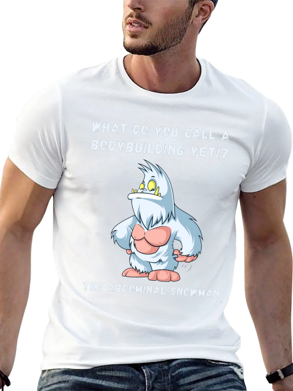 Abdominal Snowman T-Shirt - Funny Yeti Gym Tee