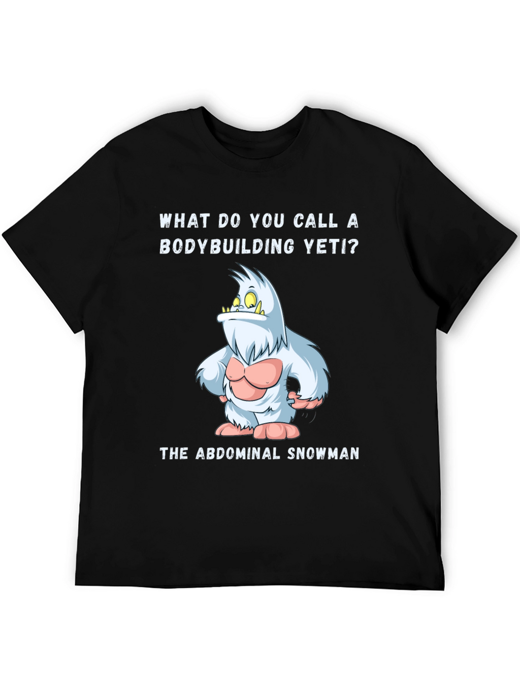 Abdominal Snowman T-Shirt - Funny Yeti Gym Tee