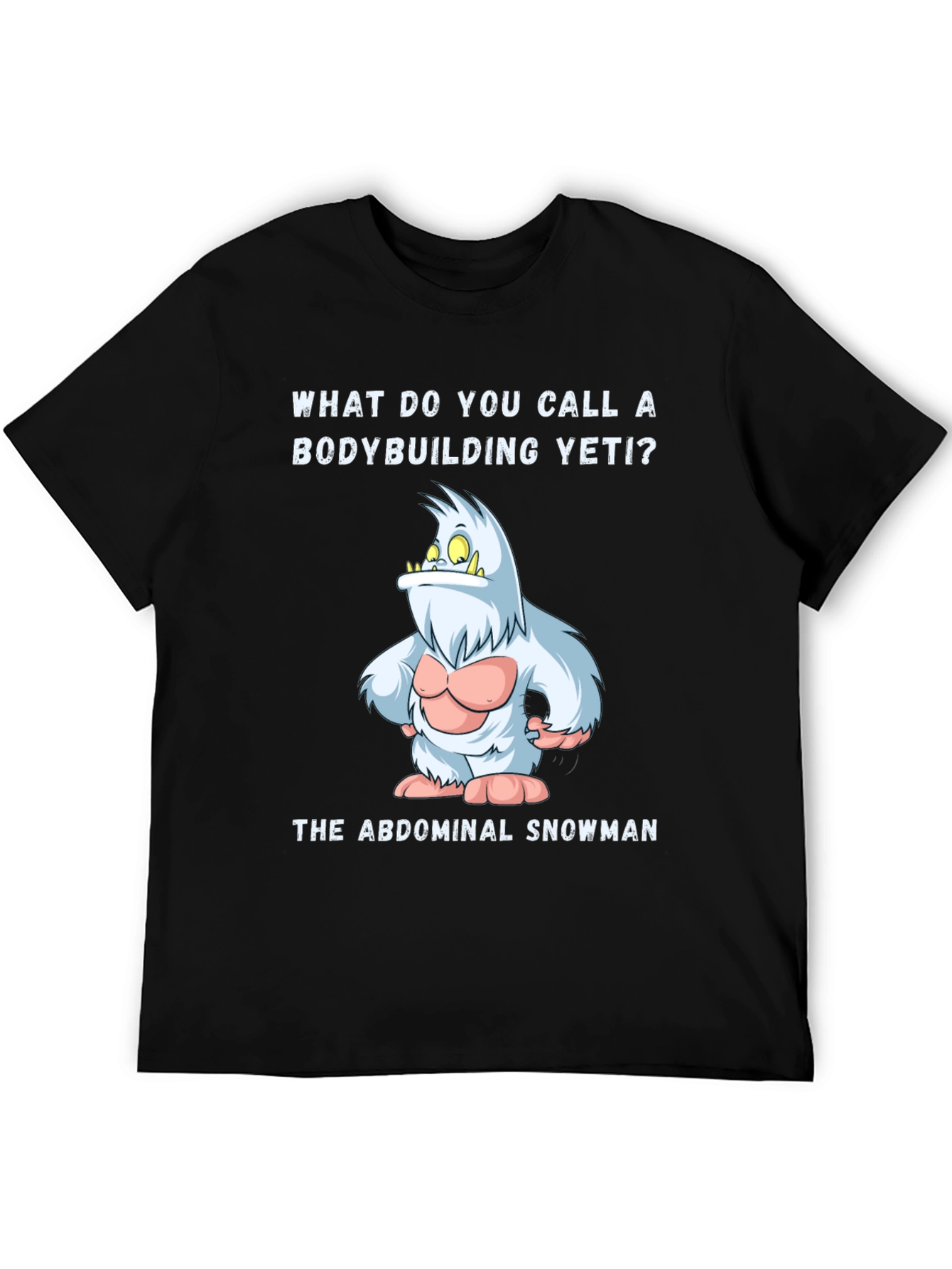 Abdominal Snowman T-Shirt - Funny Yeti Gym Tee