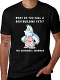 Abdominal Snowman T-Shirt - Funny Yeti Gym Tee