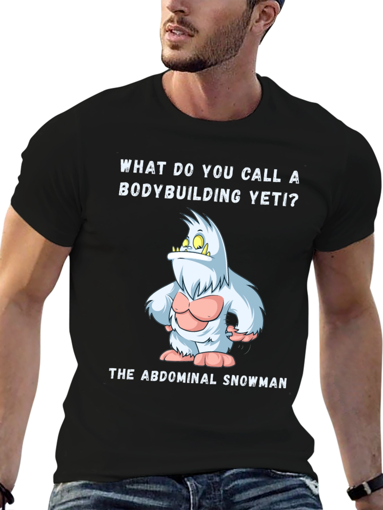 Abdominal Snowman T-Shirt - Funny Yeti Gym Tee