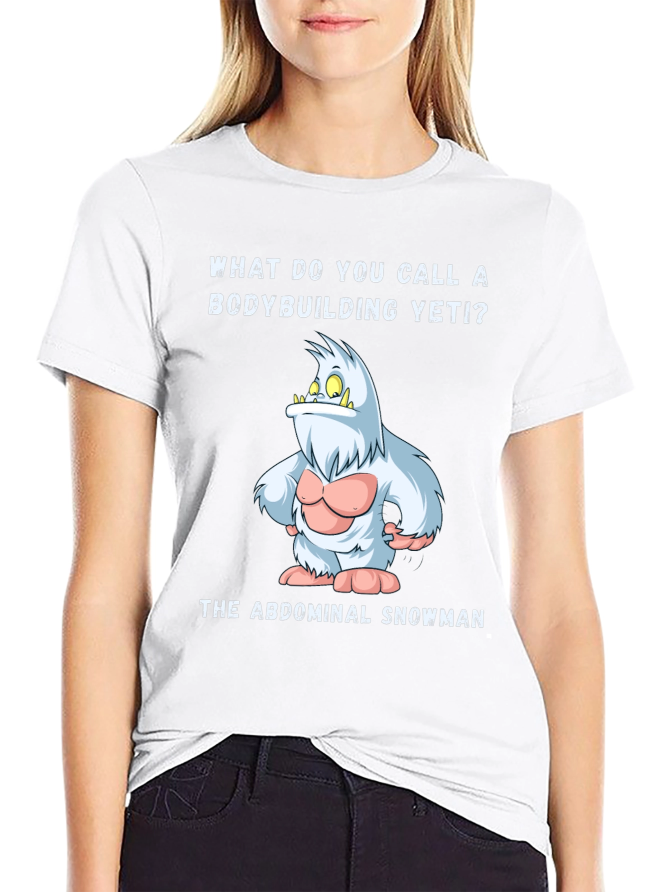 Abdominal Snowman T-Shirt - Funny Yeti Gym Tee