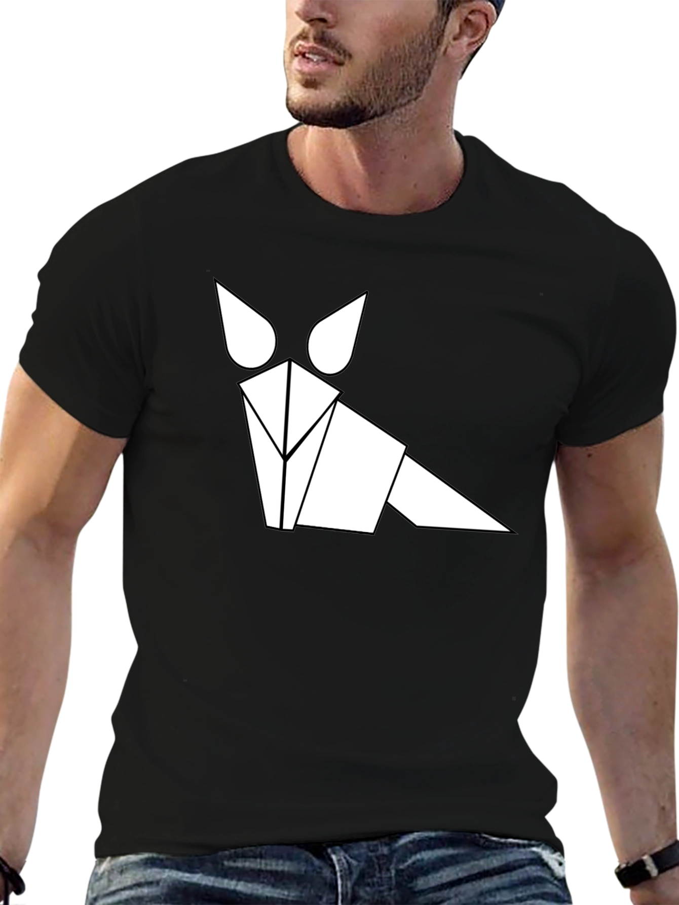 Abstract Geometric Fox T-Shirt