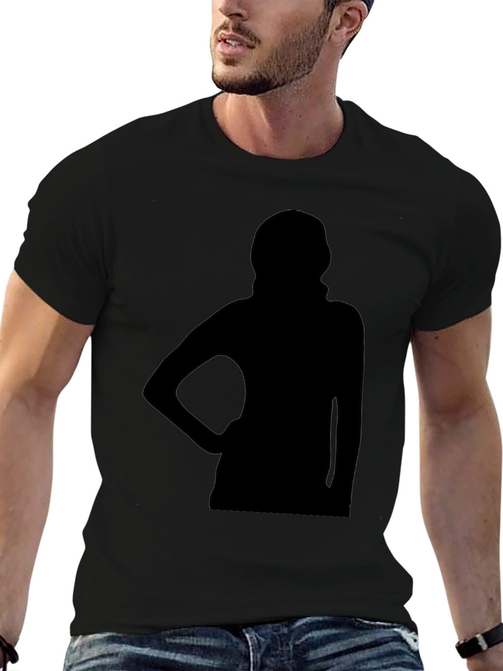 Silhouette Graphic Tee - Classic Black T-Shirt