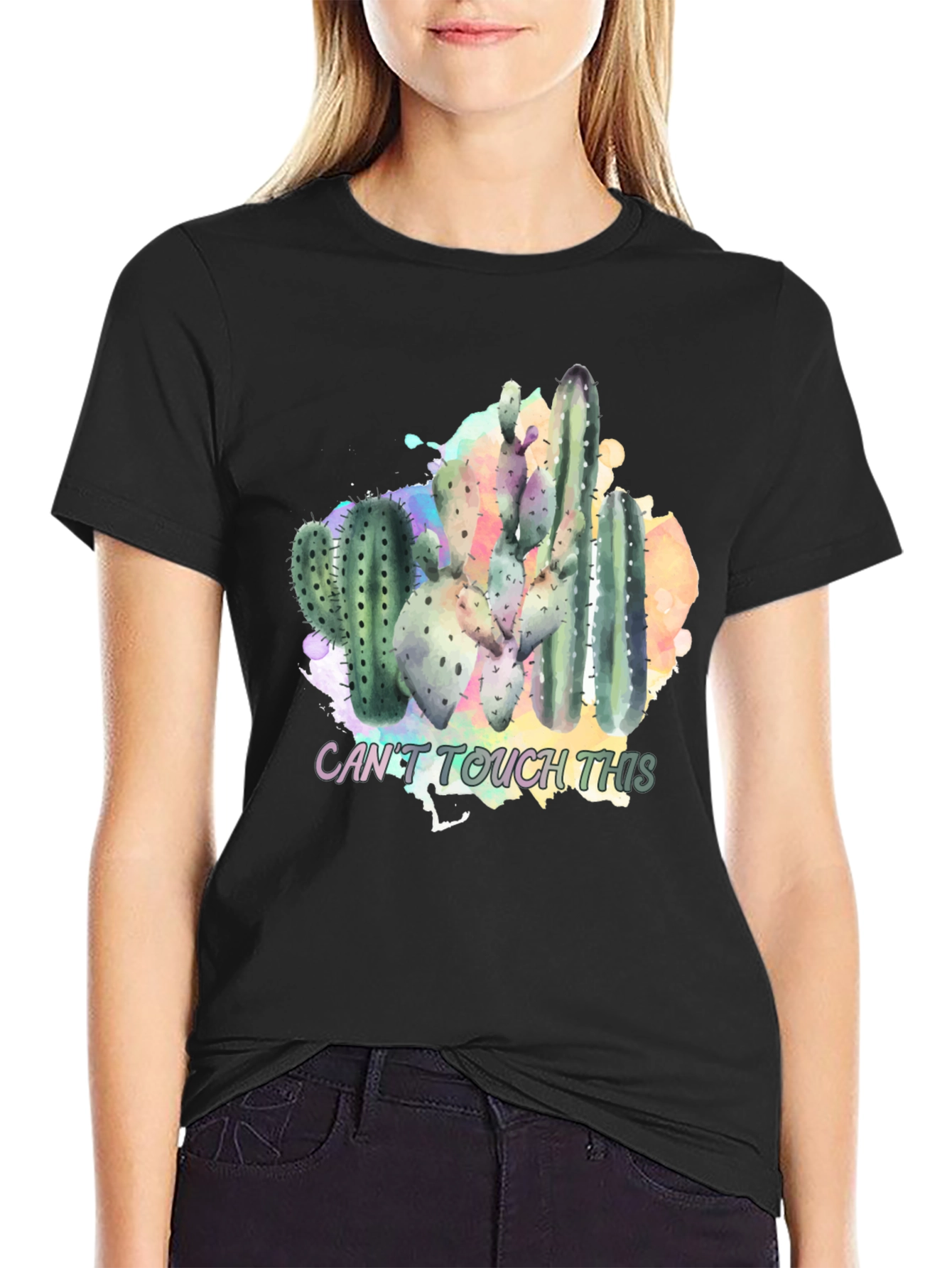 Cactus Crew T-Shirt - Cant Touch This Humor Tee