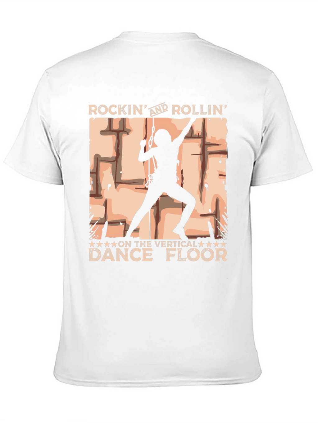 Rockin Rollin Vertical Dance Floor Black T-Shirt
