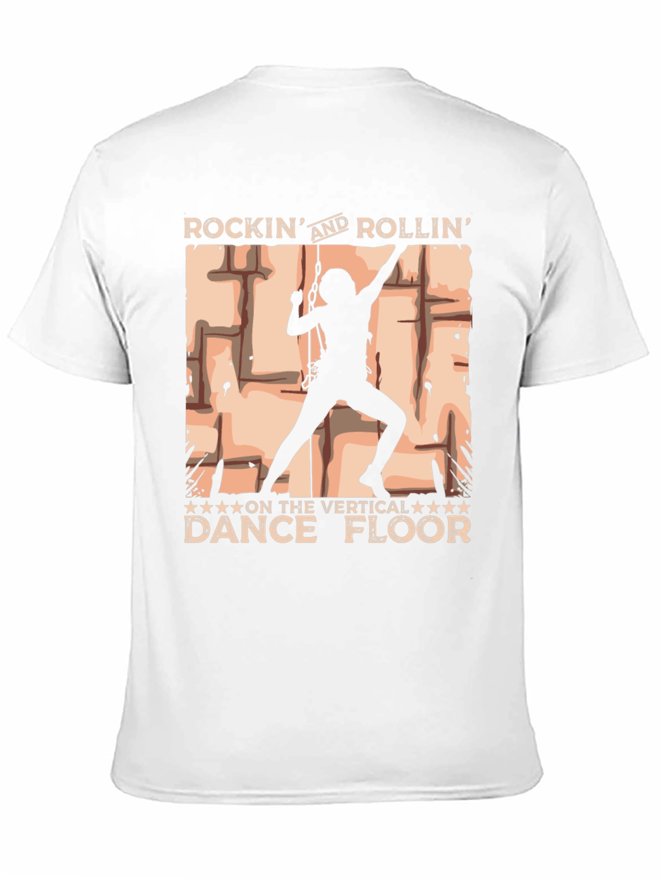 Rockin Rollin Vertical Dance Floor Black T-Shirt