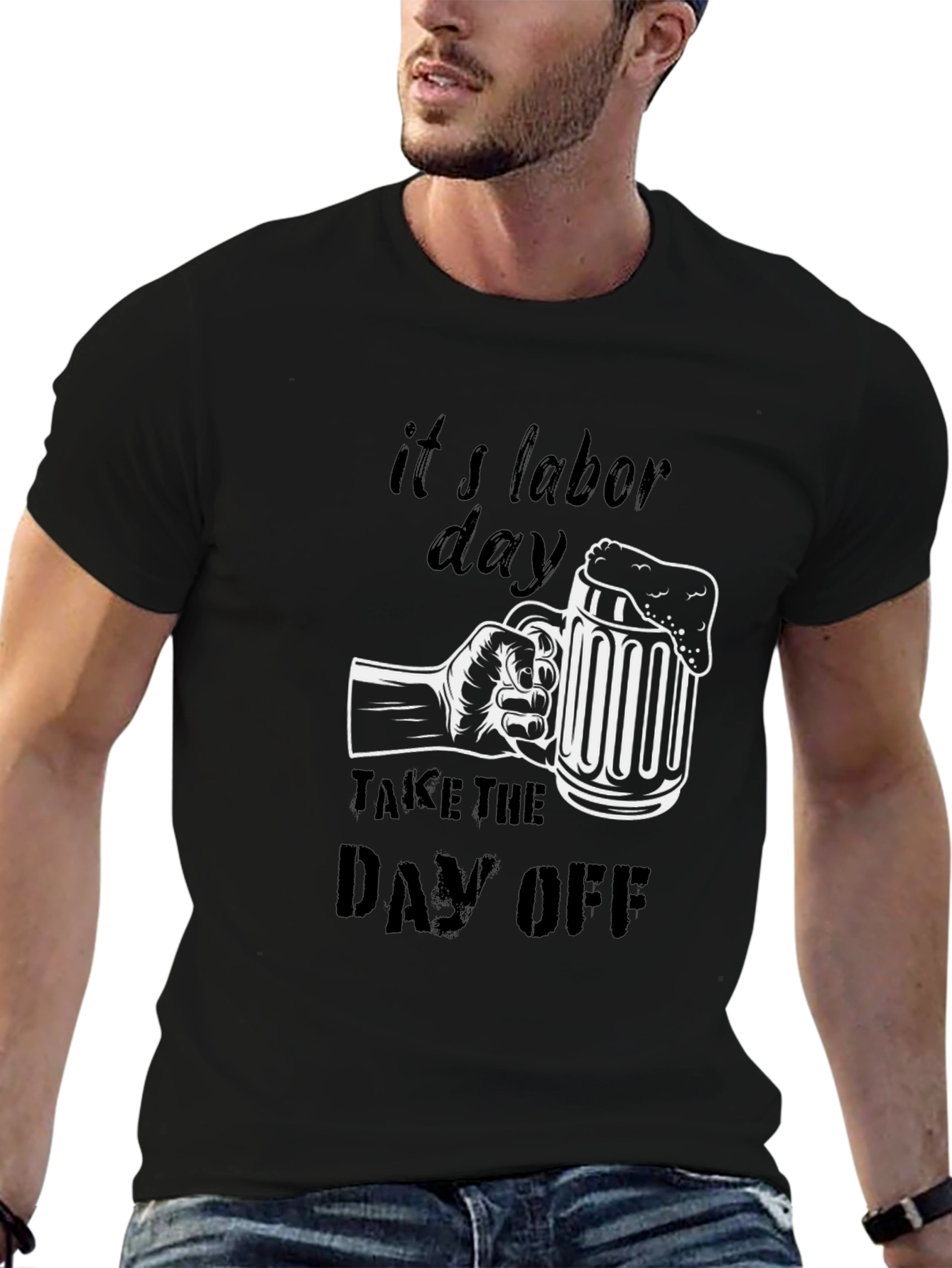 Labor Day Beer Mug Graphic Tee - Take the Day Off!