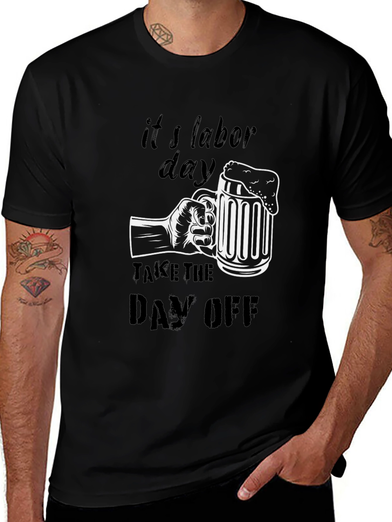 Labor Day Beer Mug Graphic Tee - Take the Day Off!