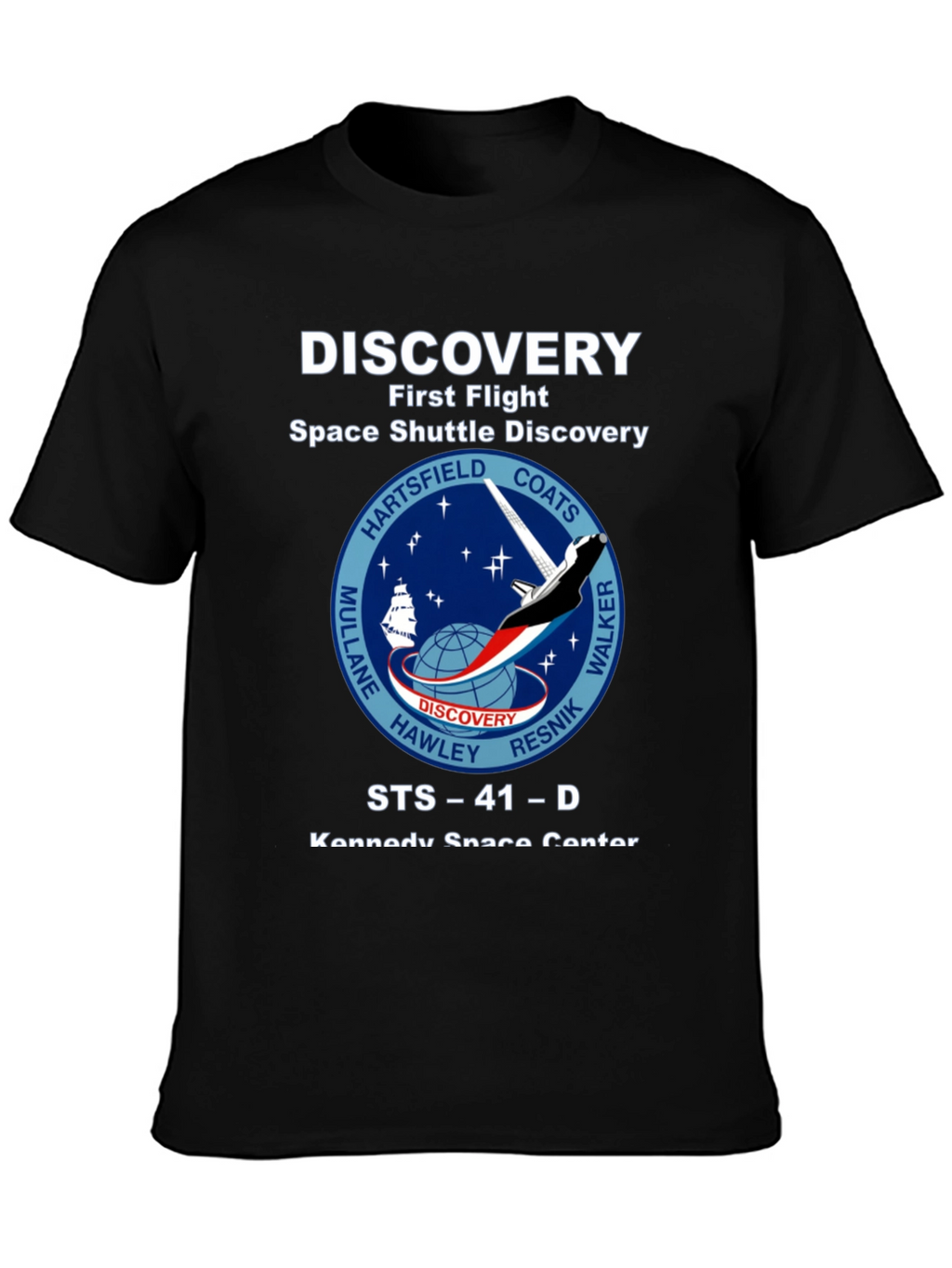 Discovery Space Shuttle First Flight Graphic T-Shirt