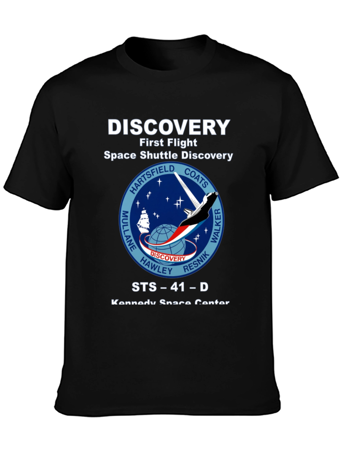 Discovery Space Shuttle First Flight Graphic T-Shirt
