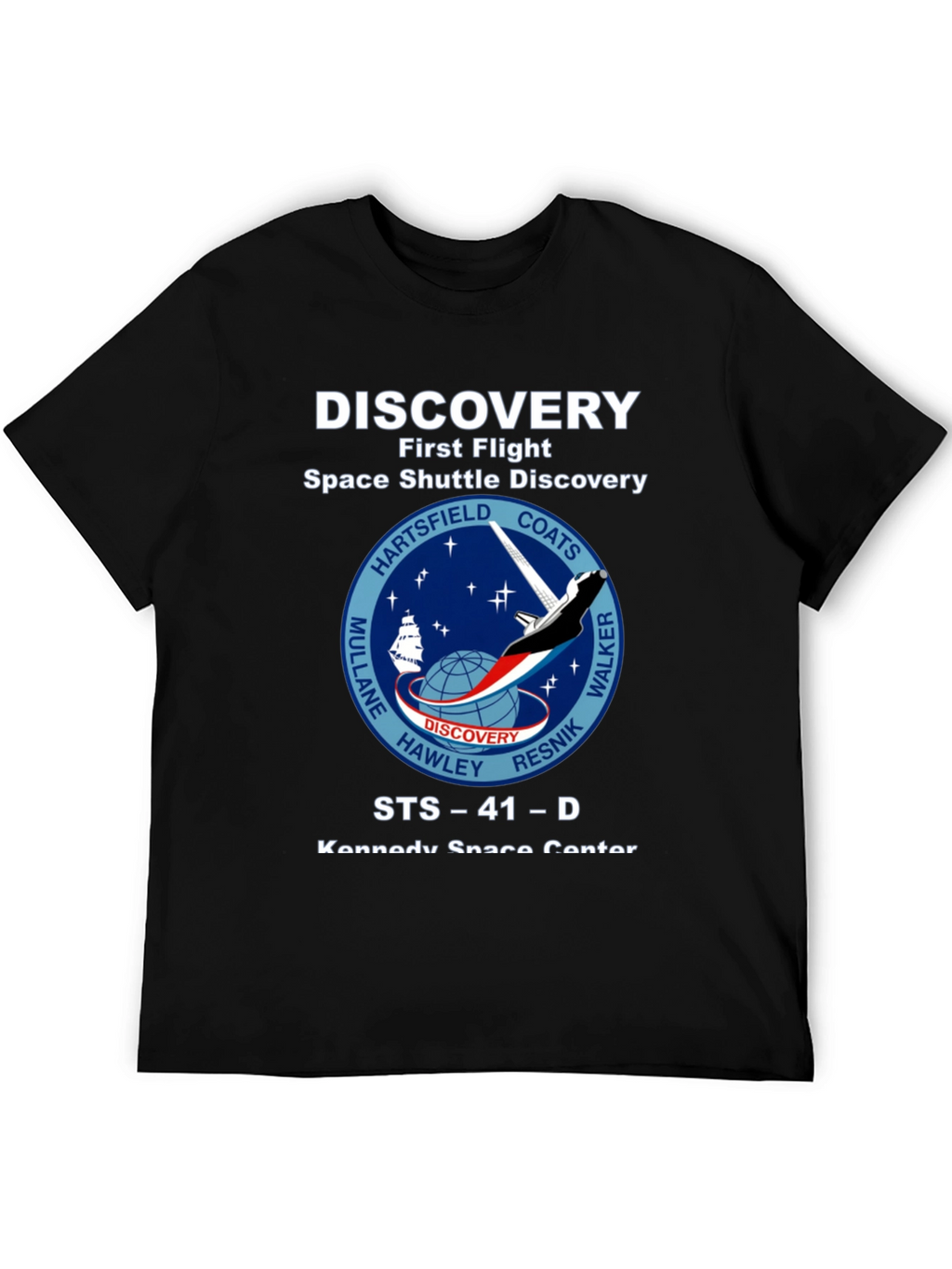Discovery Space Shuttle First Flight Graphic T-Shirt
