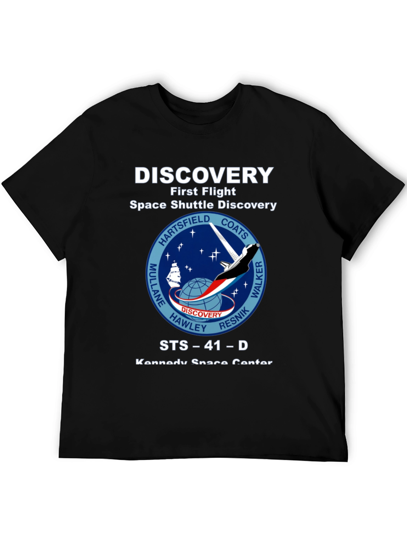 Discovery Space Shuttle First Flight Graphic T-Shirt