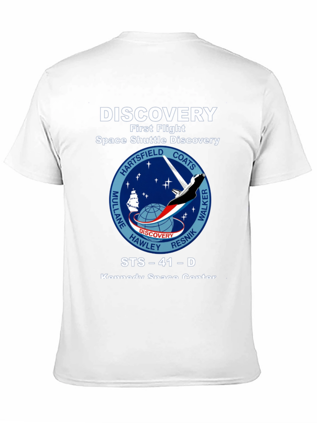 Discovery Space Shuttle First Flight Graphic T-Shirt