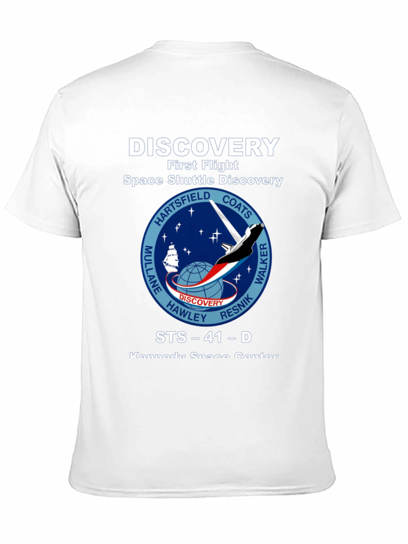 Discovery Space Shuttle First Flight Graphic T-Shirt